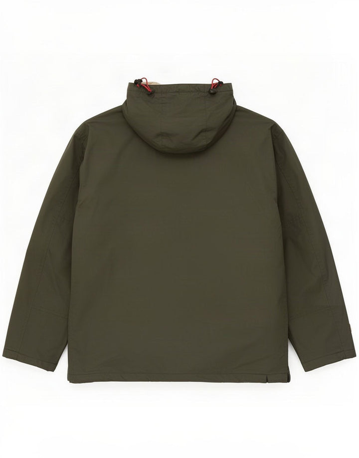 Murphy & Nye Herre Hooded Windbreaker Jacket UK 38 Medium Khaki Polyester