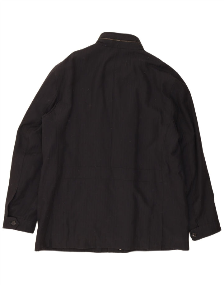 Hugo Boss Herre Windbreaker Jacket IT 56 3XL Sort Virgin Wool