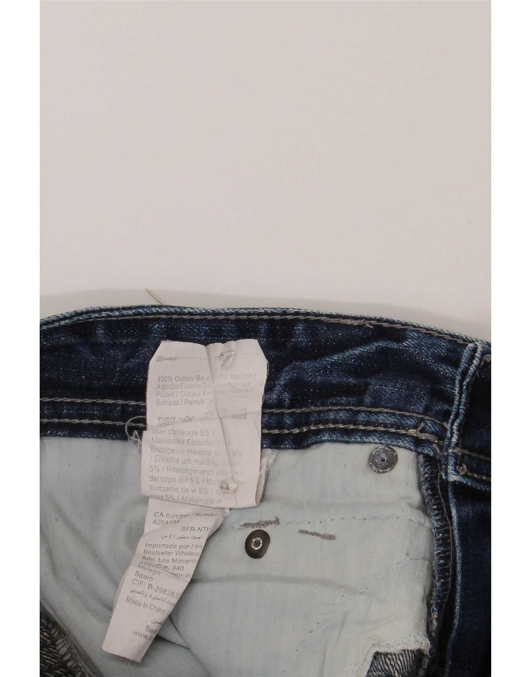 Jack & Jones Herre Distressed Denim Shorts Medium W32 Blå Bomuld