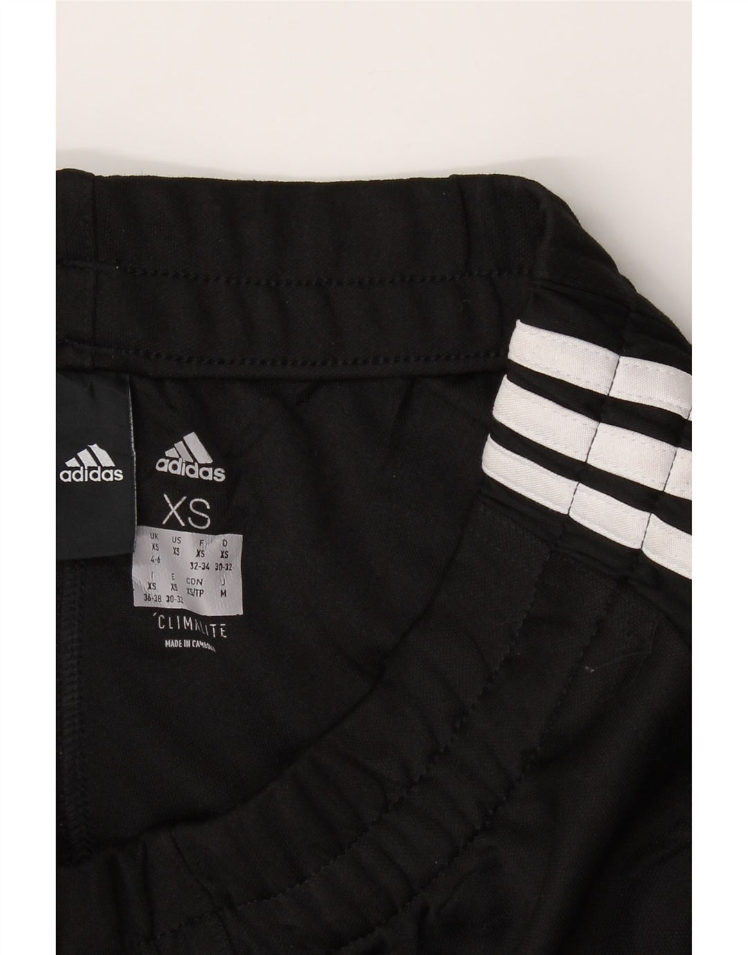 ADIDAS Womens Tracksuit Trousers UK 4/6 XS  Black Polyester Vintage Adidas and Second-Hand Adidas from Messina Hembry 