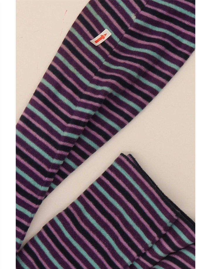 Marks & Spencer Fleecejakke til kvinder UK 22 2XL Lilla stribet polyester