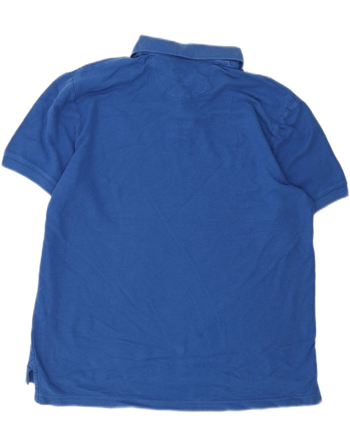 CHAPS Mens Polo Shirt Large Navy Blue Cotton Vintage Chaps and Second-Hand Chaps from Messina Hembry 