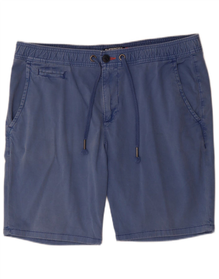 Superdry Chino Shorts til mænd XL W38 blå bomuld