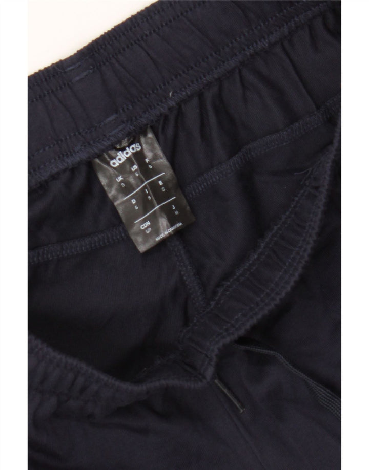 ADIDAS Mens Tracksuit Trousers Small  Navy Blue Cotton Vintage Adidas and Second-Hand Adidas from Messina Hembry 