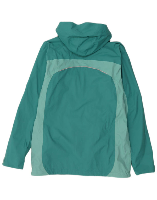 JACK WOLFSKIN drenge vindjakke 13-14 år turkis farveblok