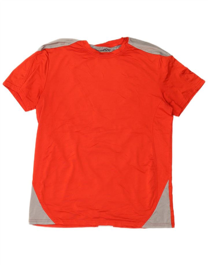 IZOD Herre T-Shirt Top Stor Rød Colourblock