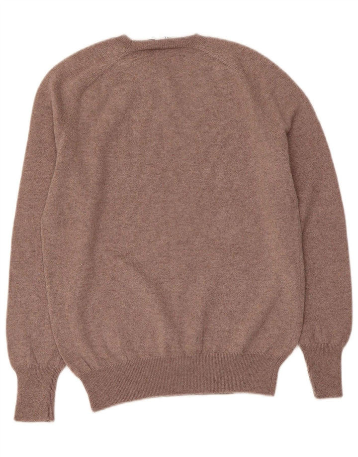 ZARA sweater med rund hals til kvinder UK 12 Medium Brun