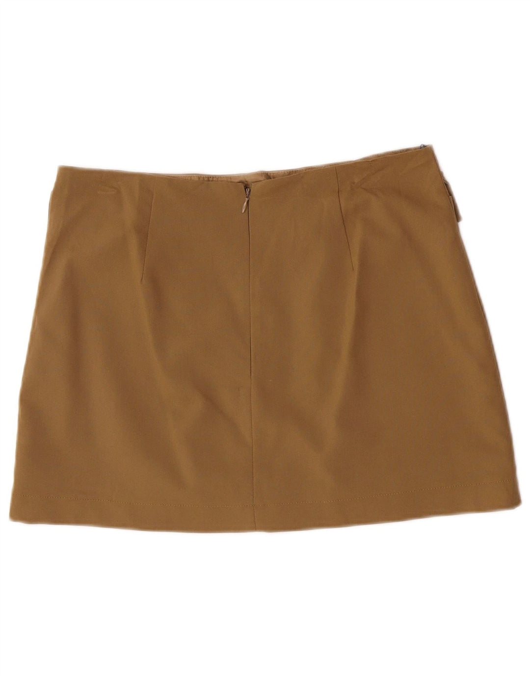 Topshop Dame Mini-nederdel UK 14 Large W32 Khaki Polyester