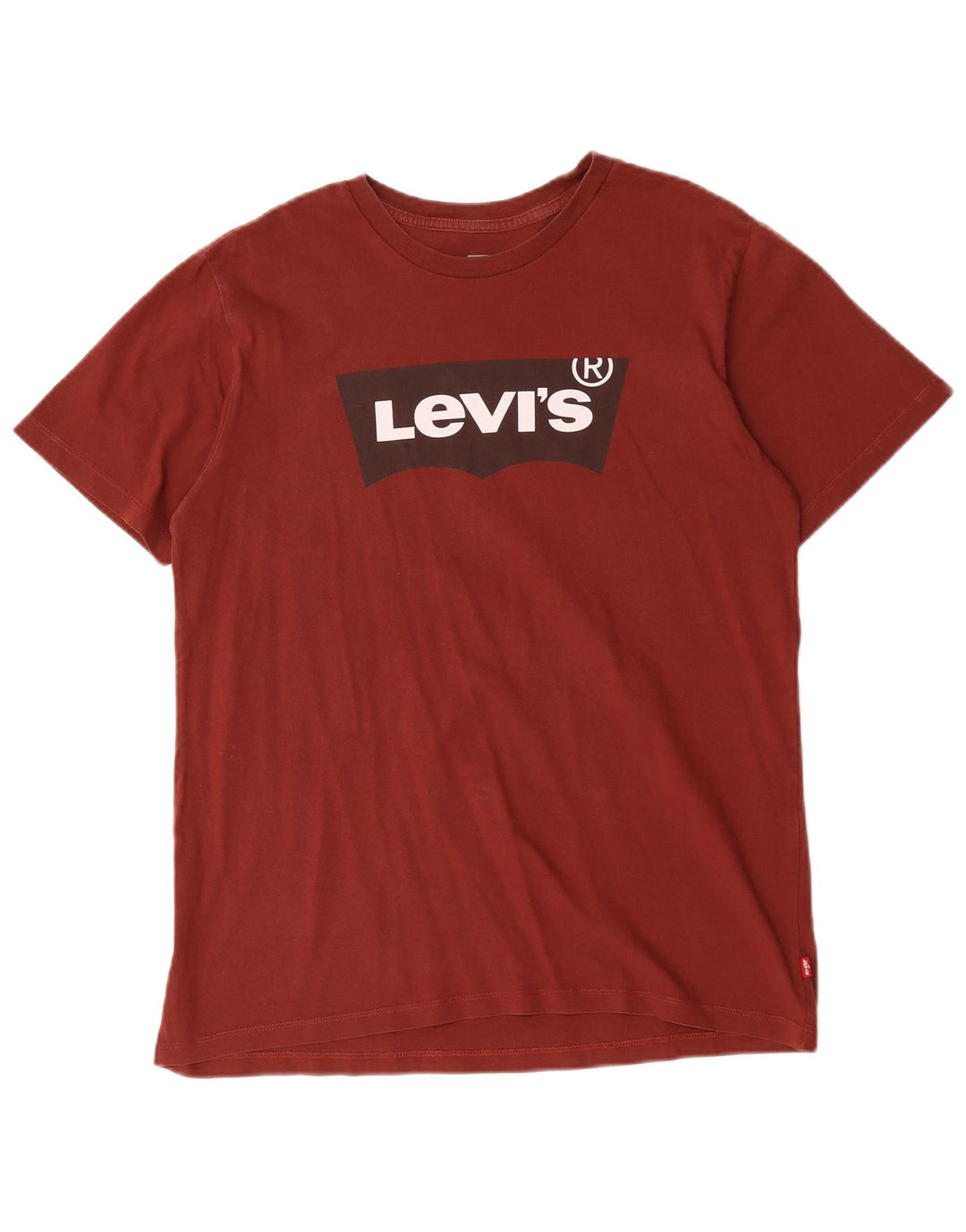 Levi's Herre grafisk T-shirt Top Medium Bourgogne bomuld