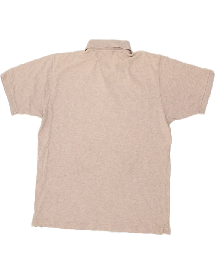 SERGIO TACCHINI Mens Polo Shirt IT 52 Large Beige Cotton Vintage Sergio Tacchini and Second-Hand Sergio Tacchini from Messina Hembry 