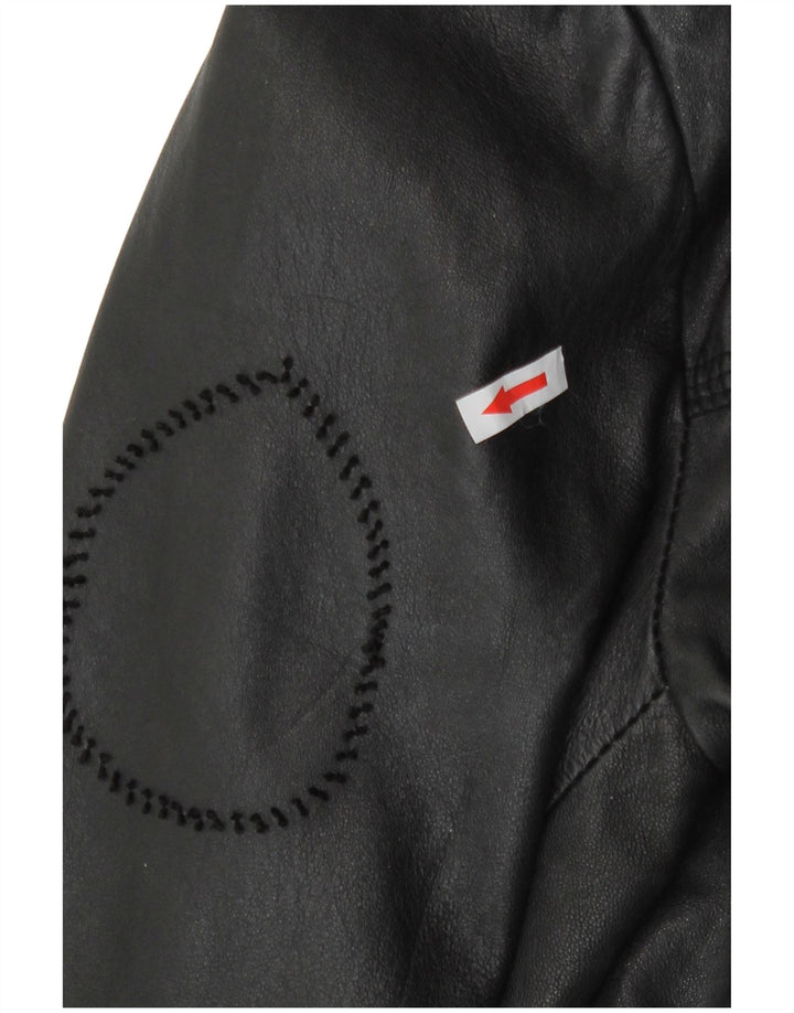 Superdry Herre Military Læderjakke UK 38 Medium Sort Læder