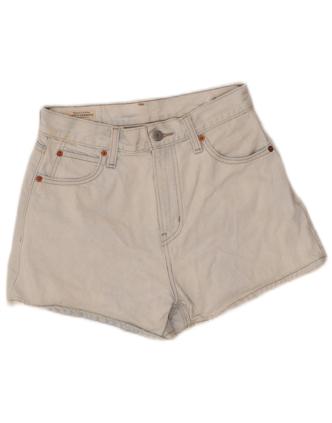 LEVI'S højtaljede denimshorts til kvinder W25 XS blå bomuld