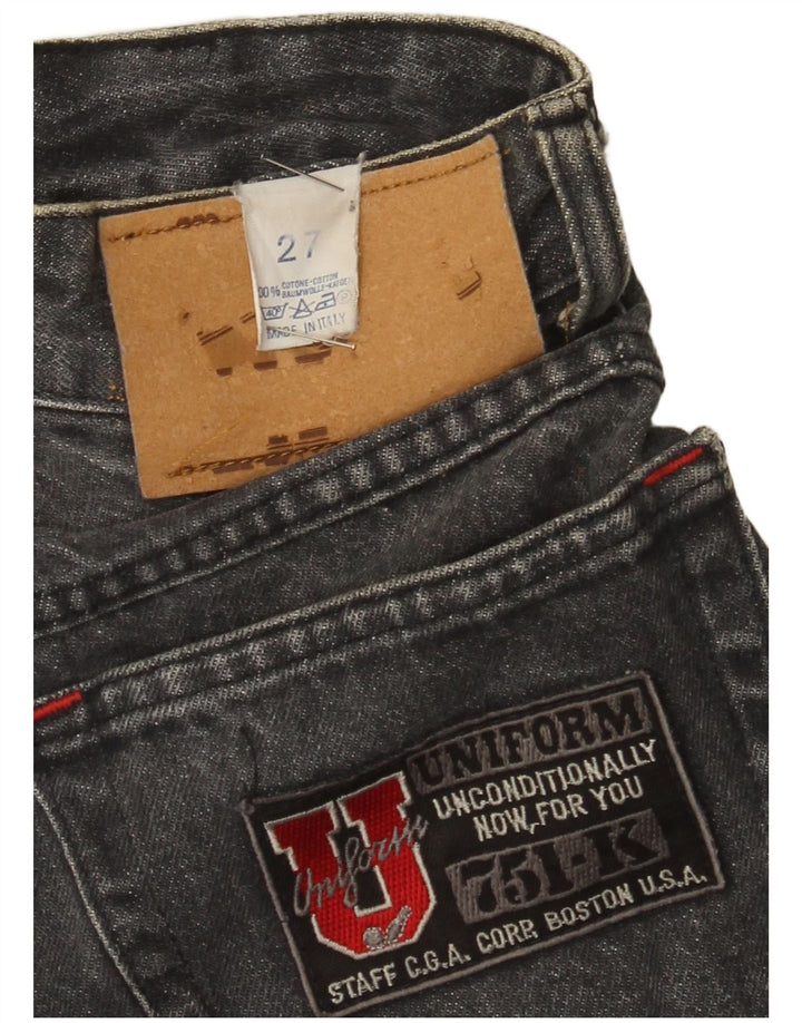 Uniform Kvinder Højtaljede Slim Jeans W27 L27 Grå Bomuld