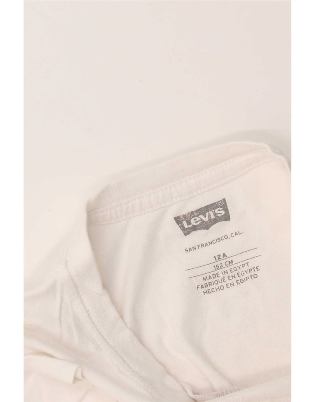 Levi's Boys Grafisk T-Shirt Top 11-12 År Hvid Bomuld
