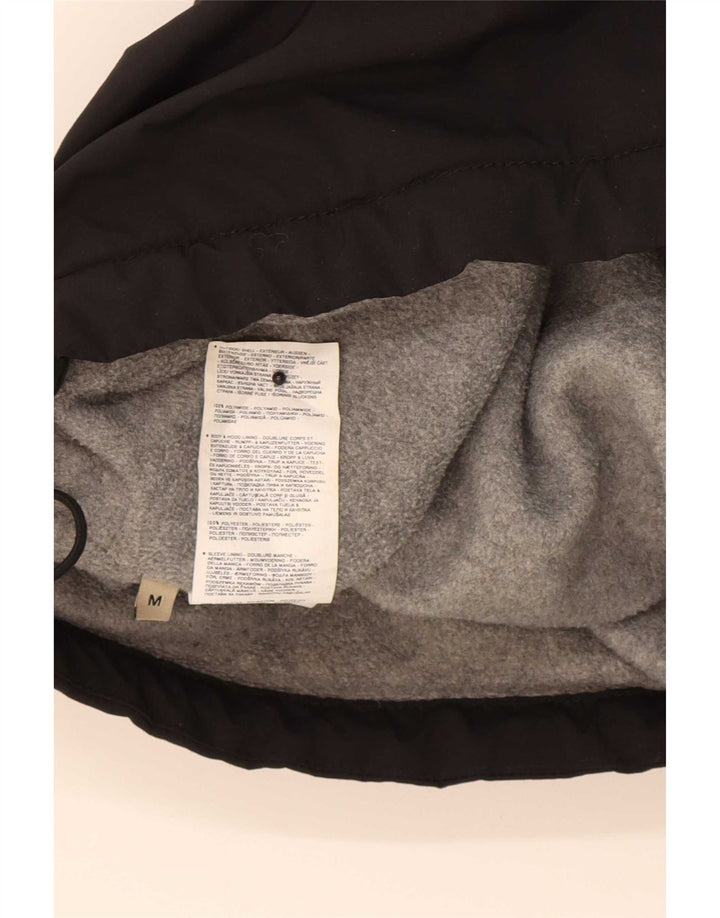 Napapijri Herre Grafisk Hættejakke Anorak UK 38 Medium Sort Polyamid