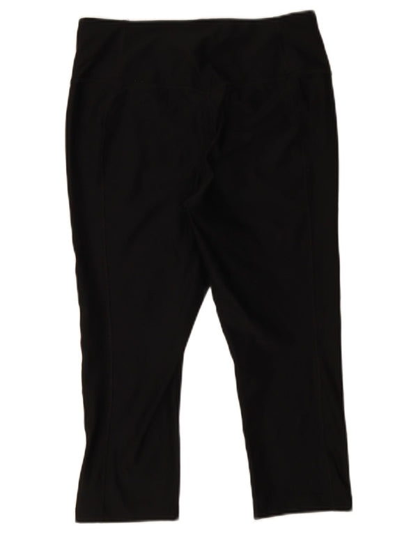 Nike Dame Dri Fit Capri Leggings UK 14 Medium Sort Polyester