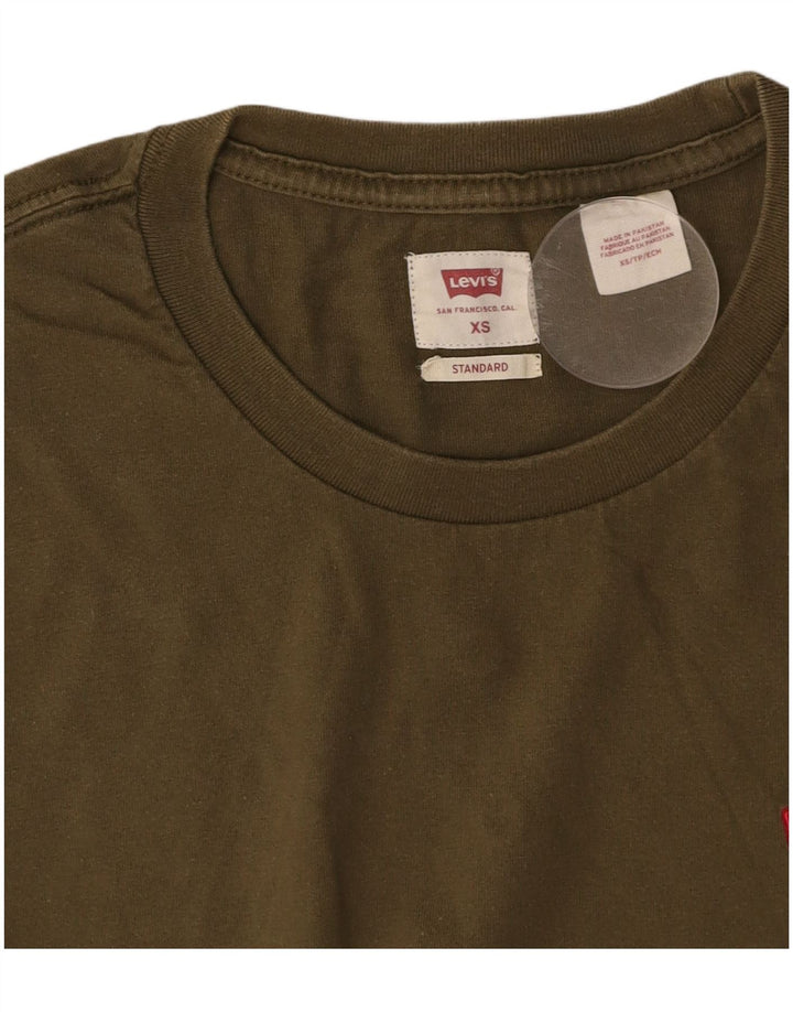 LEVI'S Mens Standard T-Shirt Top XS Green