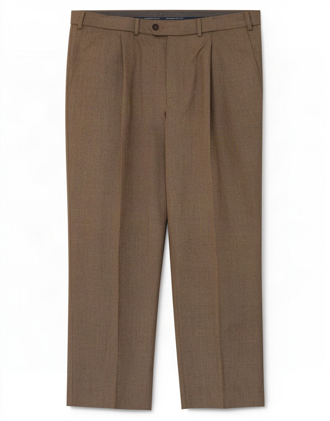 Marks & Spencer Herre Regular Fit Suit Bukser W40 L29 Beige Polyester
