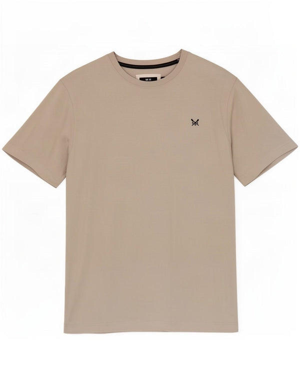 Crew Clothing Herre T-Shirt Top Stor Grå Bomuld