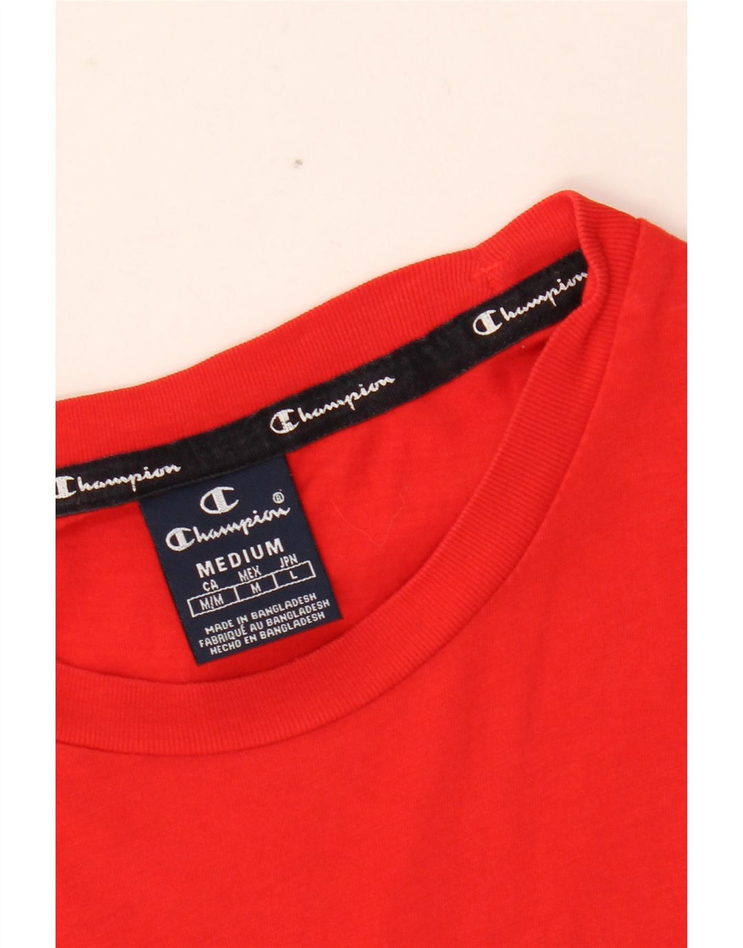CHAMPION Herre grafisk T-shirt Top Medium Rød