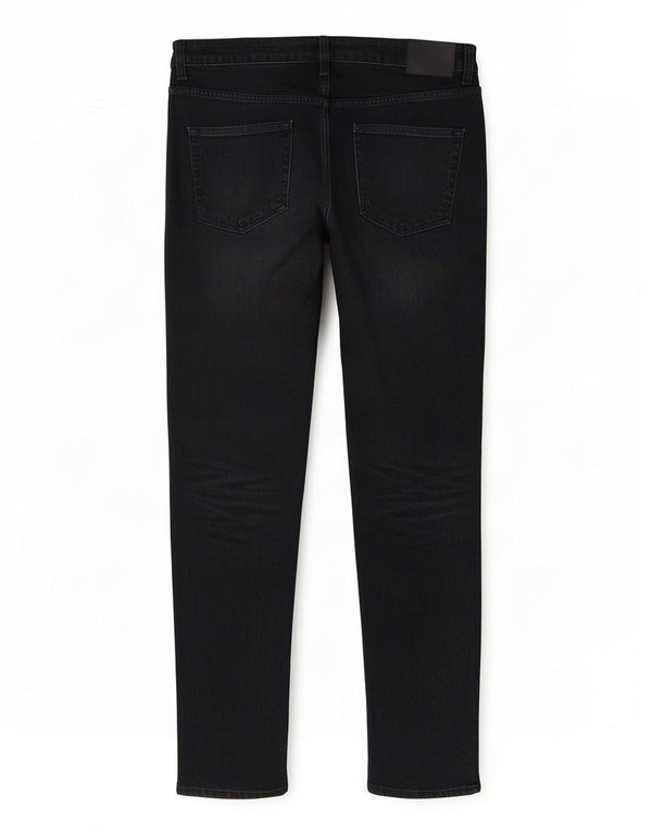 Zara Dame Højtaljede Slim Jeans EU 40 Medium W30 L30 Sort Bomuld