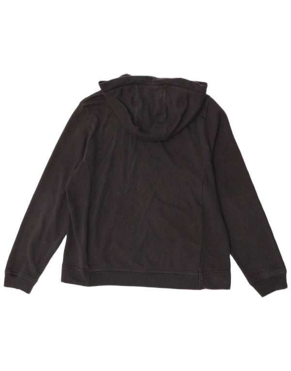 Nike hættetrøje med lynlås til kvinder UK 16 Stor sort bomuld