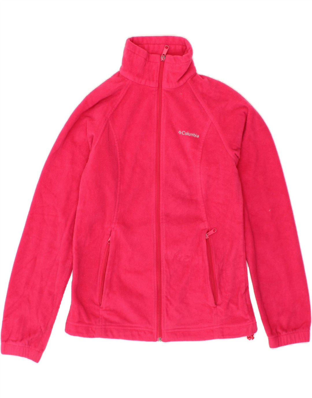COLUMBIA Womens Fleece Jacket UK 10 Small Pink Polyester Vintage Columbia and Second-Hand Columbia from Messina Hembry 