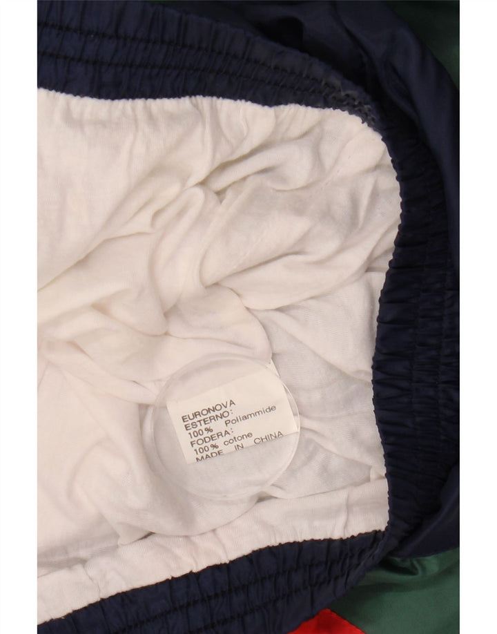 VINTAGE Træningsdragt til mænd Topjakke Stor flerfarvet Colourblock