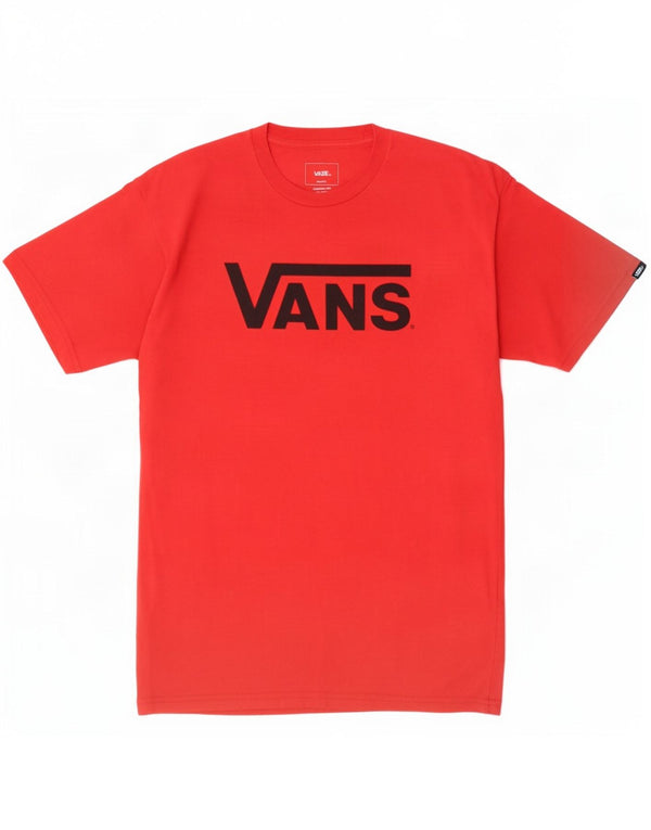 Vans Herre Classic Fit Grafisk T-Shirt Top Medium Rød Bomuld