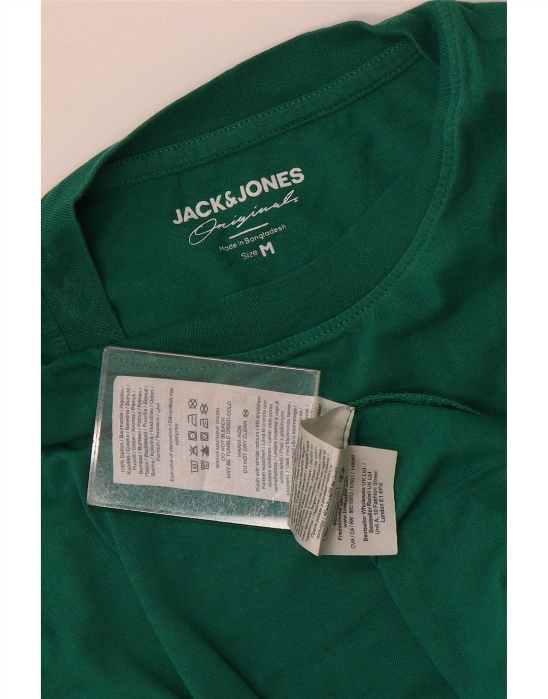 Jack & Jones Herre Regular T-Shirt Top Medium Green Bomuld