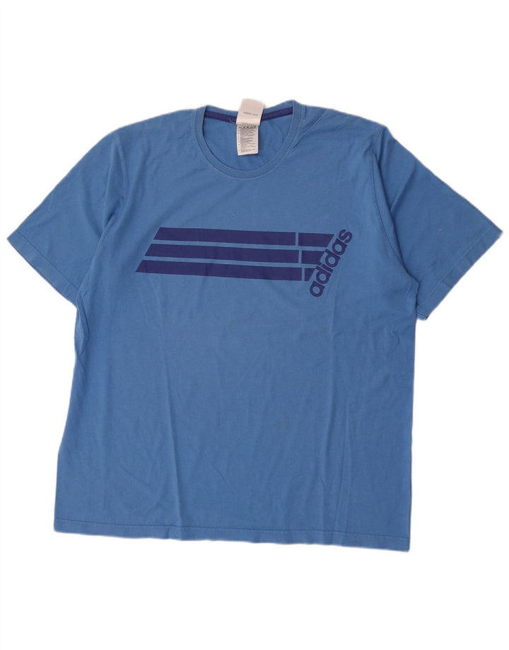 Adidas Grafisk T-shirt top til mænd XL Blå