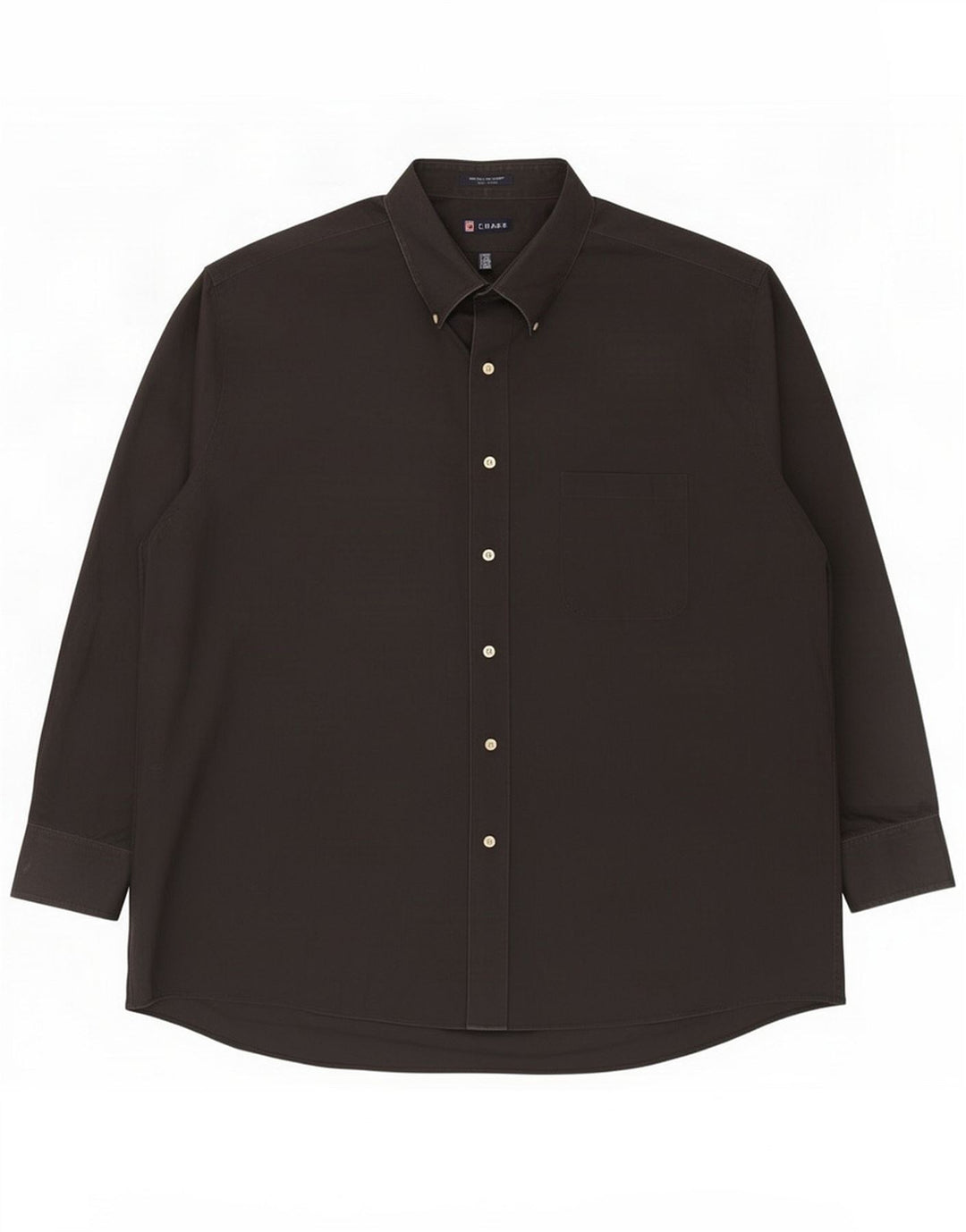 Chaps Herre Regular Fit Skjorte 2XL Sort Bomuld