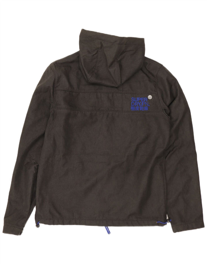 SUPERDRY Herre The Windtrekker Hooded Windbreaker Jacket UK 38 Medium Grey