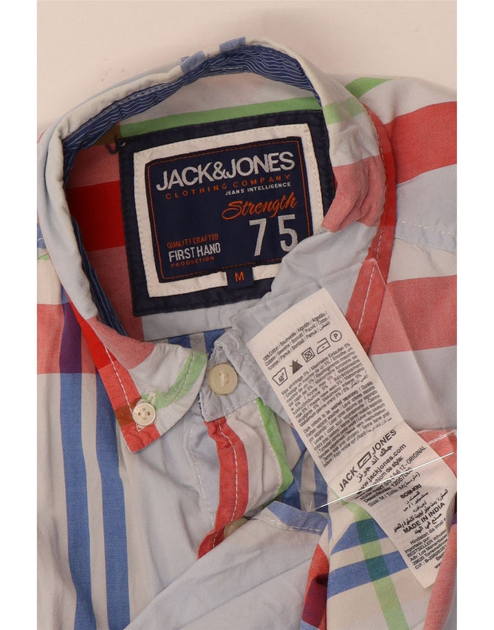Jack & Jones Kortærmet Herreskjorte Medium Blue Check