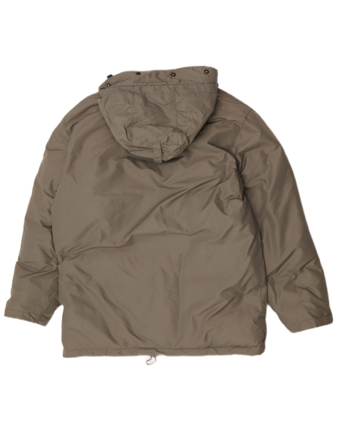 Gas Herre Hooded Polstret Frakke UK 38 Medium Khaki Nylon Winter