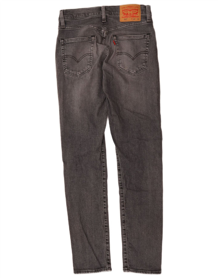 Levi's Herre 512 Slim Tapered Jeans W29 L32 Grå Bomuld