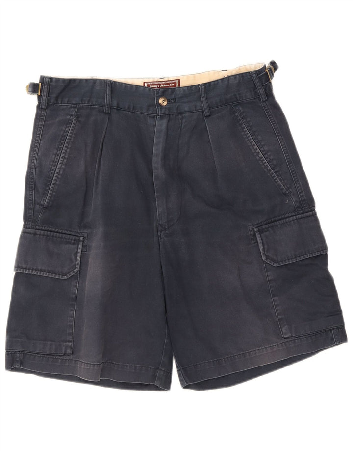 Marlboro Classics Herre Cargo Shorts EU 48 Medium W32 Marineblå Bomuld