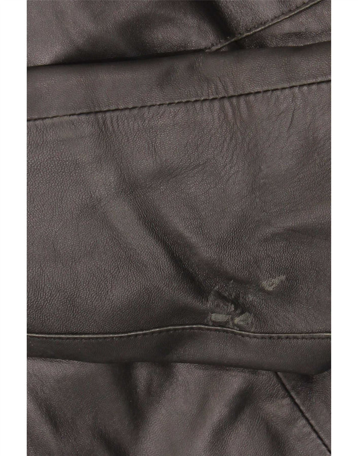 Vintage dame læderjakke IT 44 Medium Sort