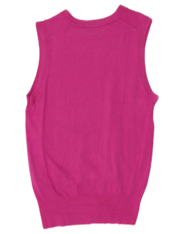 Zara Dame Vest Tank Top UK 8 Small Pink