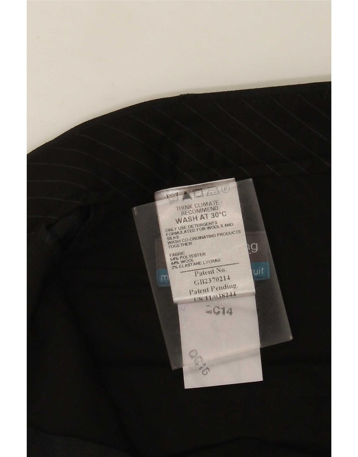 Marks & Spencer Herre Pegged Suit Bukser W36 L33 Grå Polyester