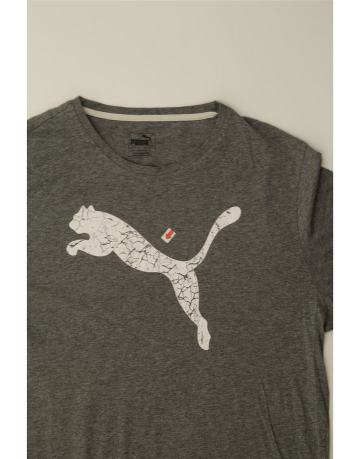 PUMA Mens Graphic T-Shirt Top XL Grey Cotton Vintage Puma and Second-Hand Puma from Messina Hembry 