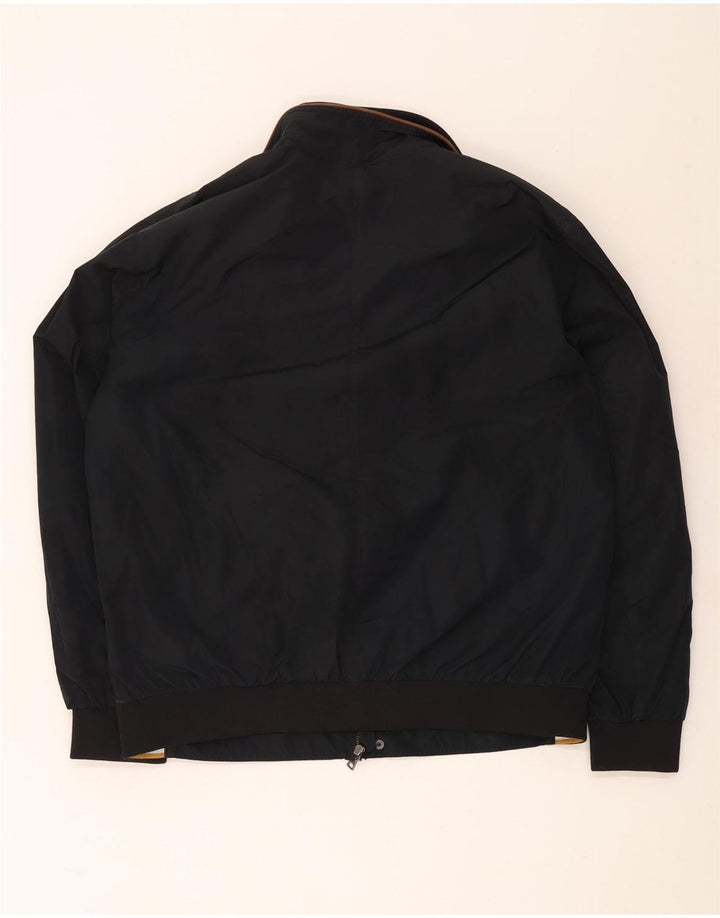 Marks & Spencer Herre Blue Harbor Bomber Jacket UK 40 Large Black Polyester