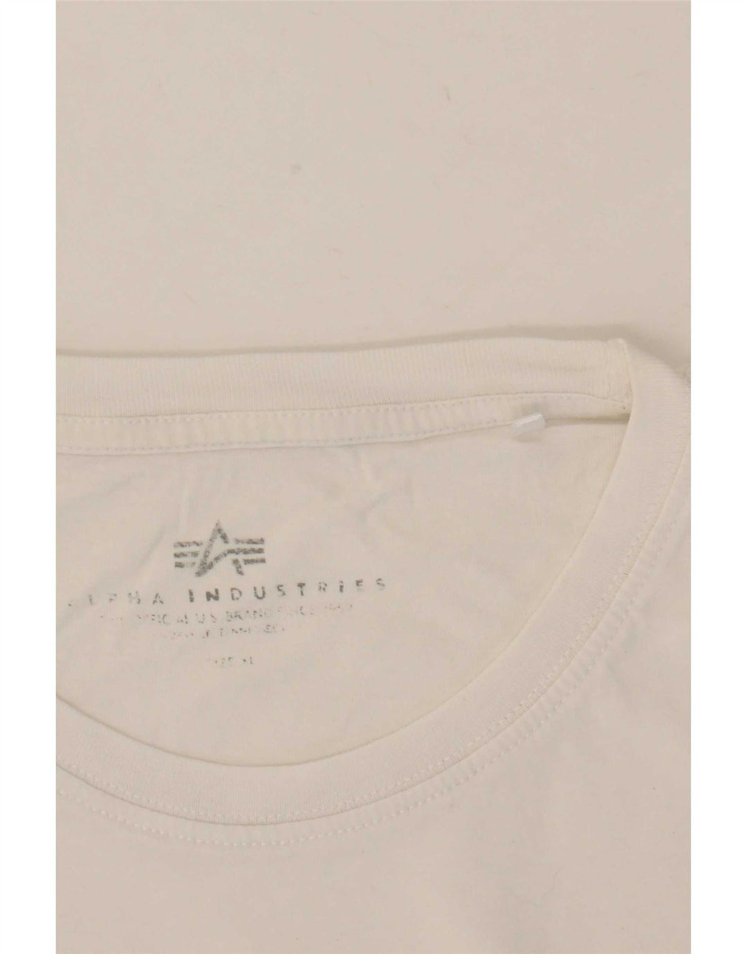 Alpha Industries Herre Grafisk T-Shirt Top Stor Hvid