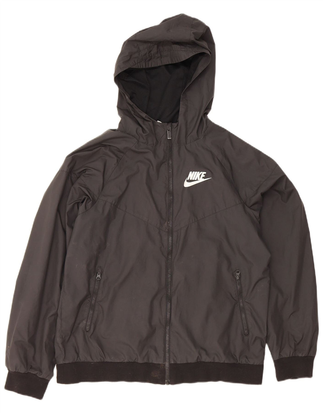Nike hættetræningsdragt topjakke til drenge 13-14 år XL Sort polyester