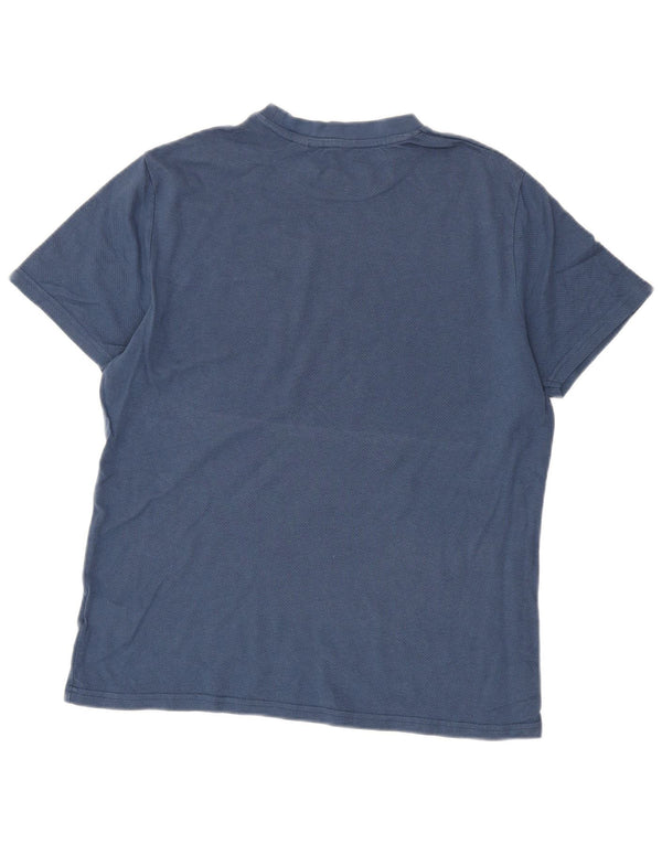 Ben Sherman Herre T-shirt Top Medium Marineblå Bomuld