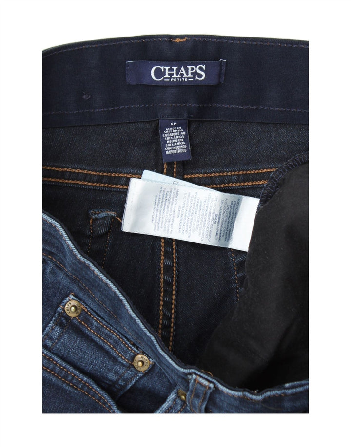 CHAPS Womens Slim Jeans US 6 Medium W28 L27 Navy Blue Cotton Vintage Chaps and Second-Hand Chaps from Messina Hembry 