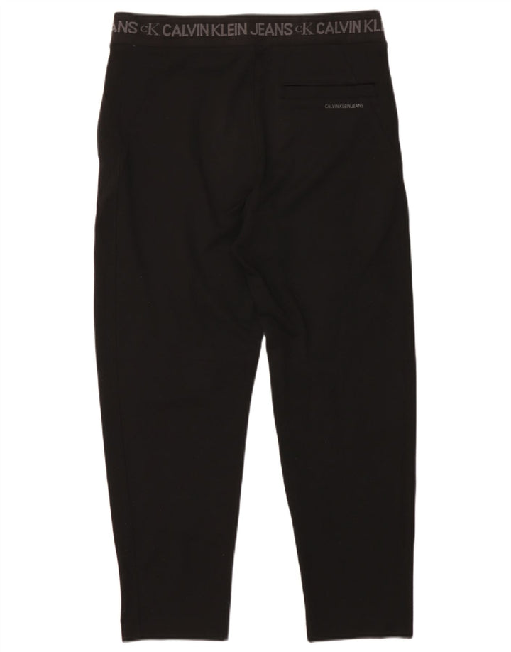 Calvin Klein Herre grafiske cropped bukser Medium W32 L25 Sort polyester