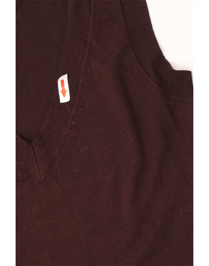 Zara Damevest Top UK 10 Small Brown Viscose