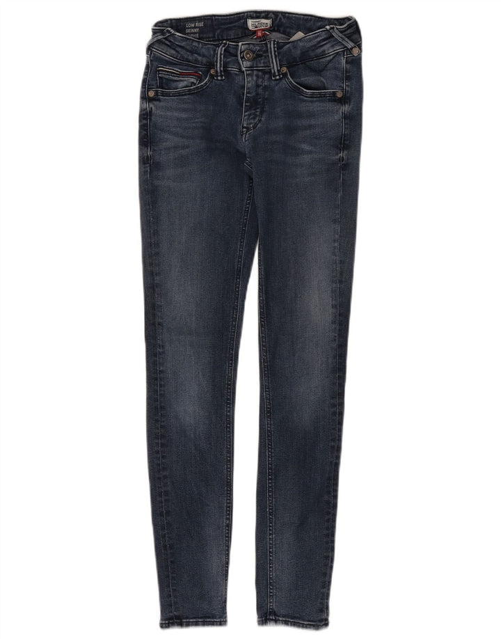 TOMMY HILFIGER Dame Sophie Skinny Jeans med lav talje W27 L30 blå bomuld