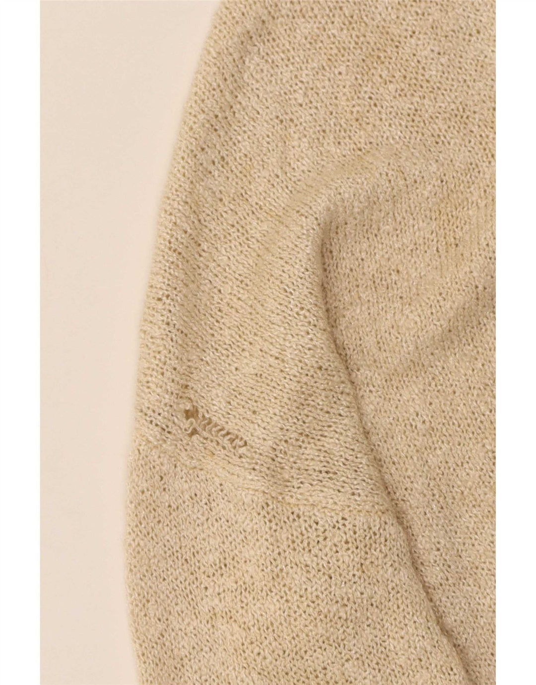 Zara Dame Oversized Cardigan Sweater UK 14 Medium Beige Akryl